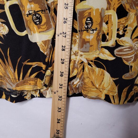 Panama Jack Hawaiian Shirt Mens 3XL Floral Beer Parrot - Picture 6 of 10